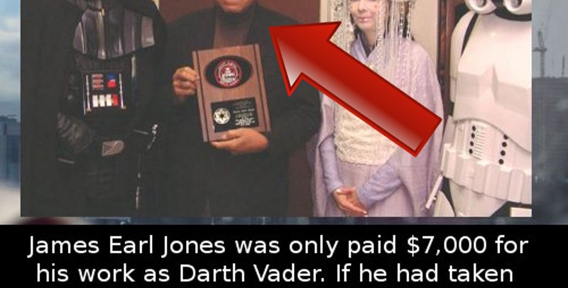 Did you know that  James Earl Jones was only paid  $7k for his work as Darth Vader. If he….
