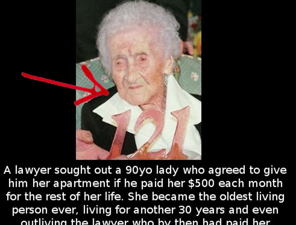 Did you know that a lawyer sought out a 90-years-old lady who agreed to give him her apartment if he paid her $500 each month…