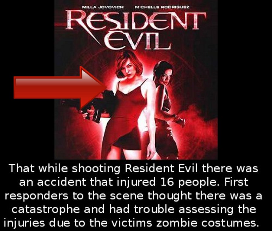 Did you know that during the shooting of Resident Evil there was an accident that injured 16 people. First responders…