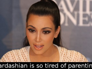 Did you know that Kim Kardashian is so tired of parenting that she’s hiding from…