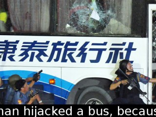 Did you know that A woman hijacked a bus, because she wasn’t allowed to…